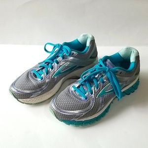 BROOKS Women's GTS 16 Running Shoes Grey Aqua 7.5